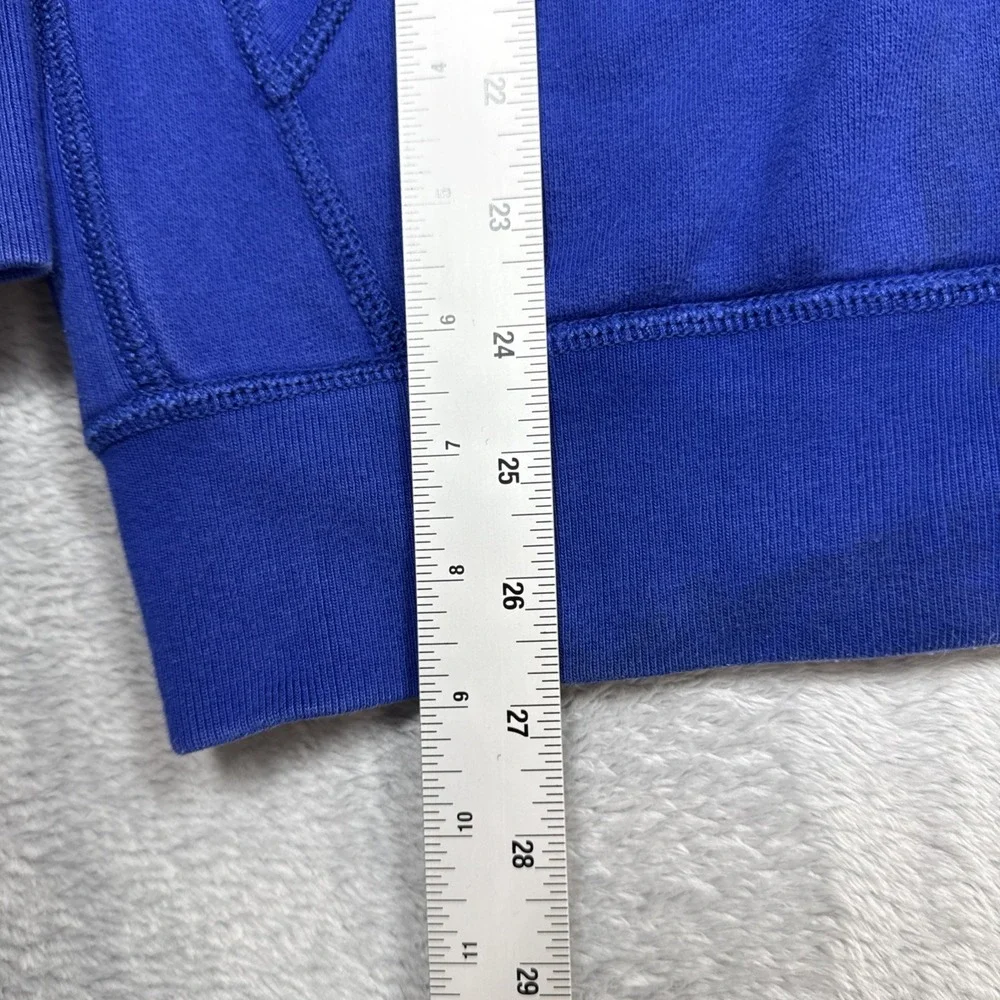 Polo Ralph Lauren Hoodie Mens L Blue Big Pony Embroidered Logo Full Zip Hooded
